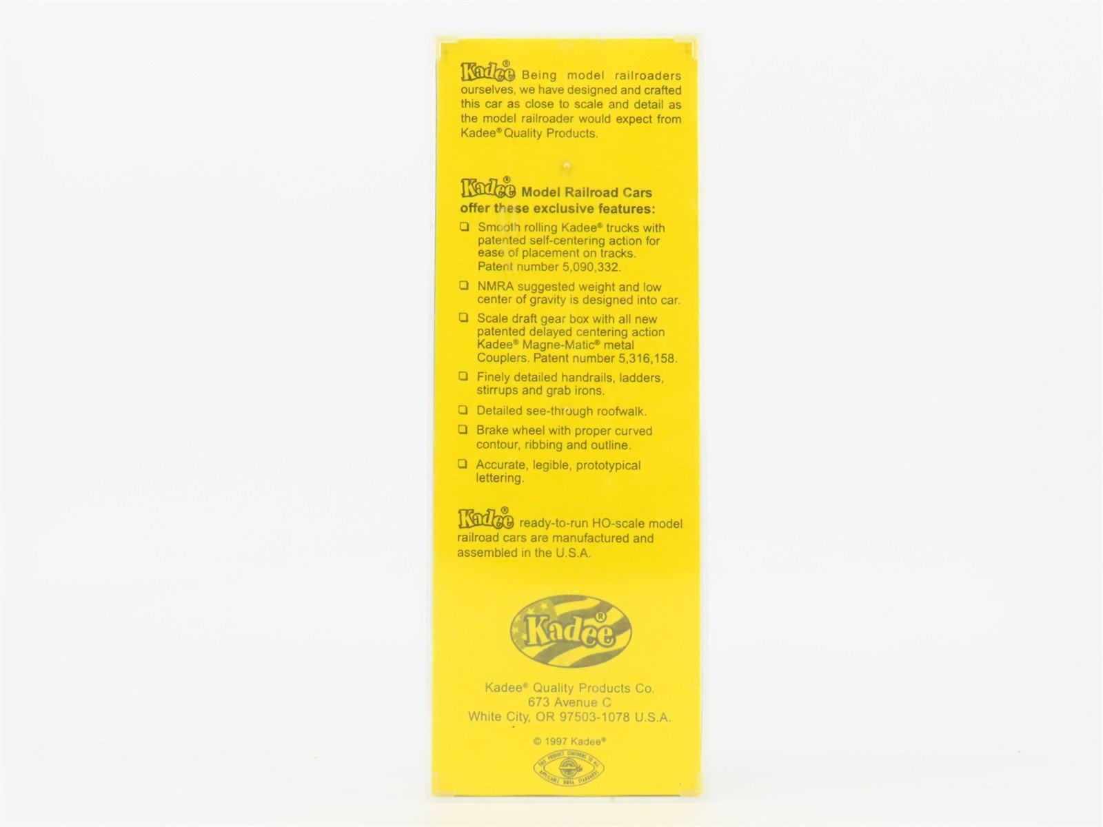 HO Scale Kadee 4018 ATSF Santa Fe 40' Box Car 31698 RTR