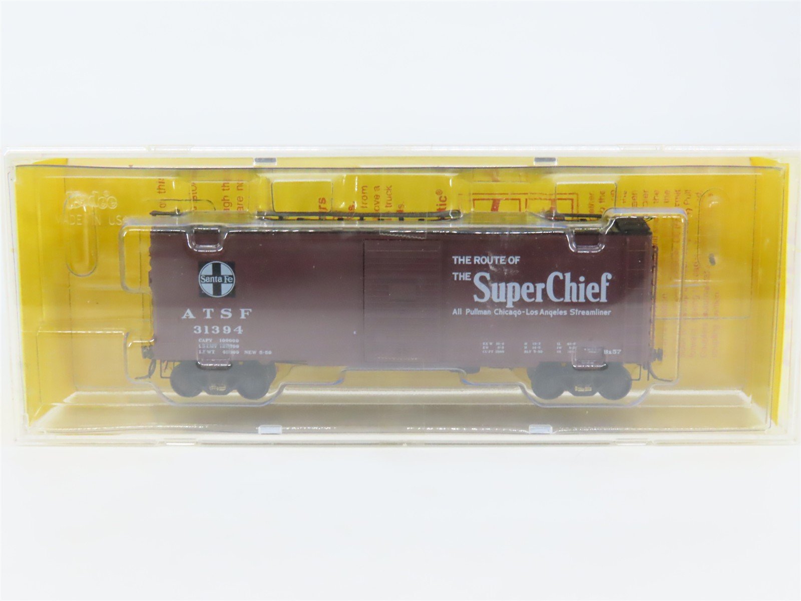 HO Scale Kadee 4055 ATSF Santa Fe 40' Box Car 31394 RTR