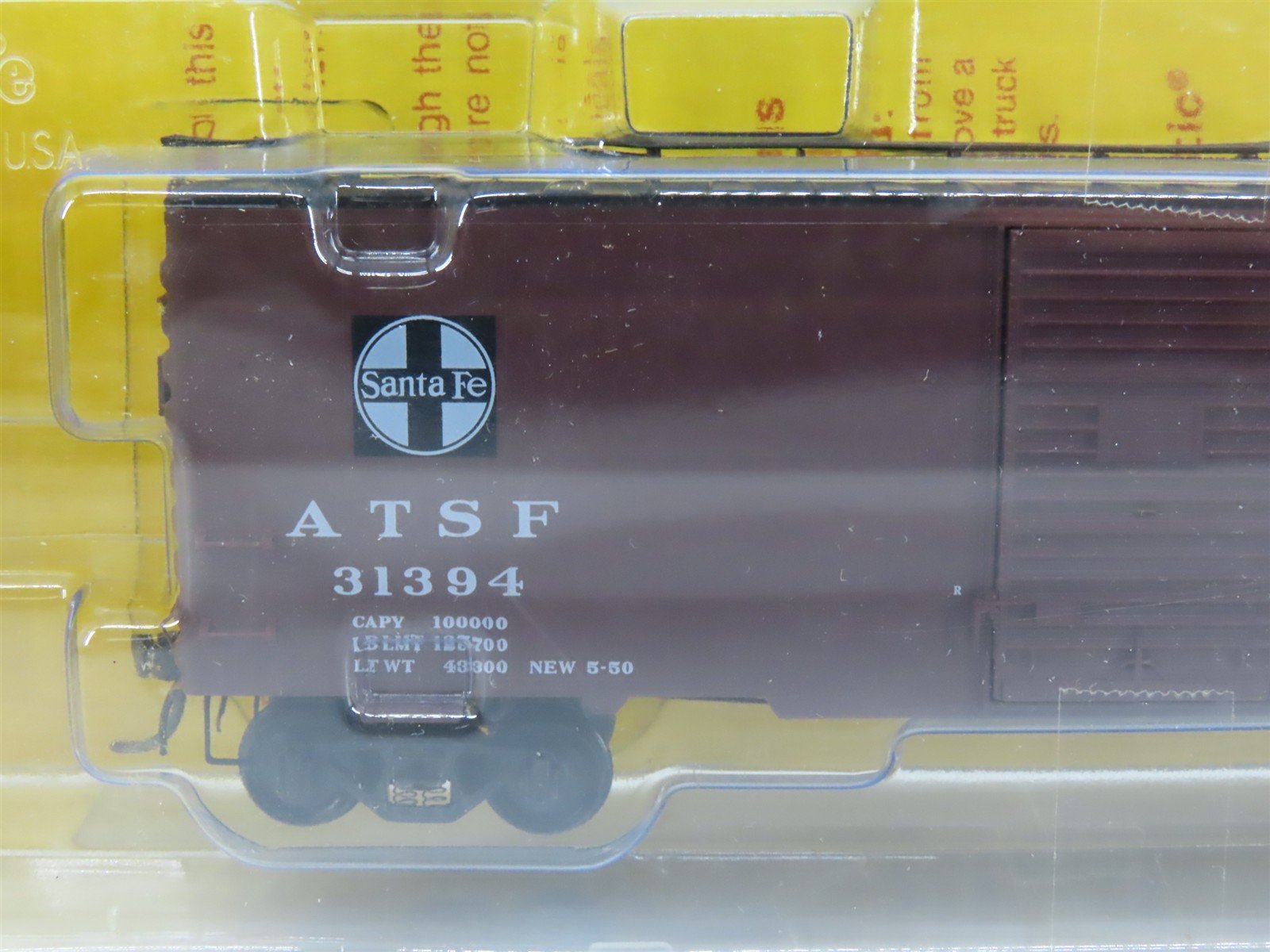 HO Scale Kadee 4055 ATSF Santa Fe 40' Box Car 31394 RTR