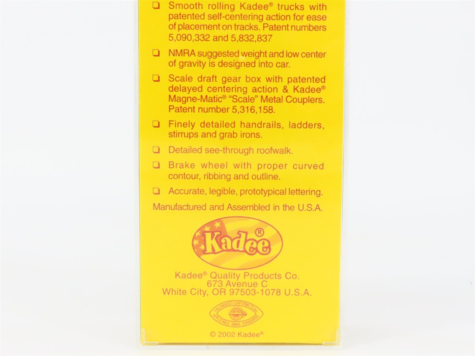 HO Scale Kadee 4055 ATSF Santa Fe 40' Box Car 31394 RTR