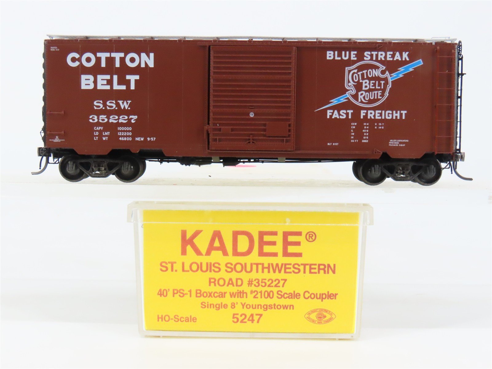 HO Scale Kadee 5247 SSW St. Louis Southwestern 40' Box Car 35227 RTR