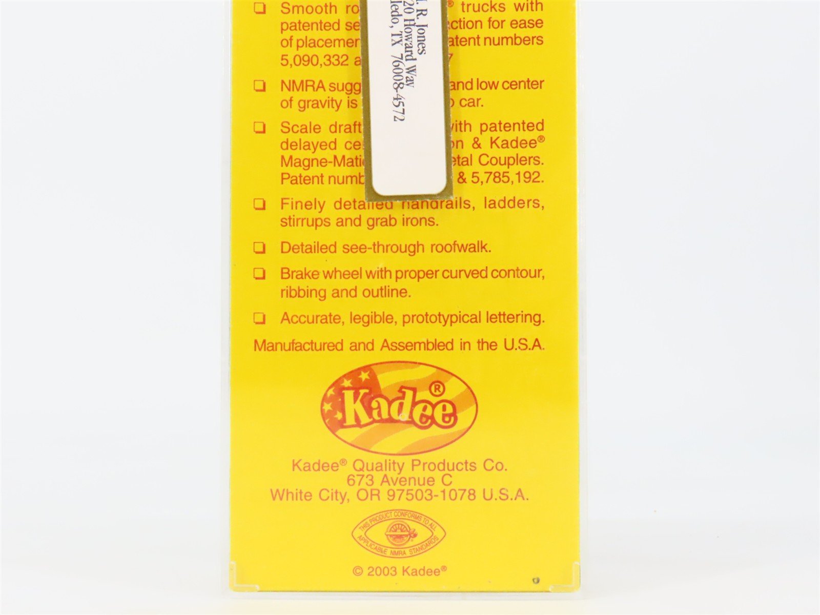 HO Scale Kadee 5247 SSW St. Louis Southwestern 40' Box Car 35227 RTR