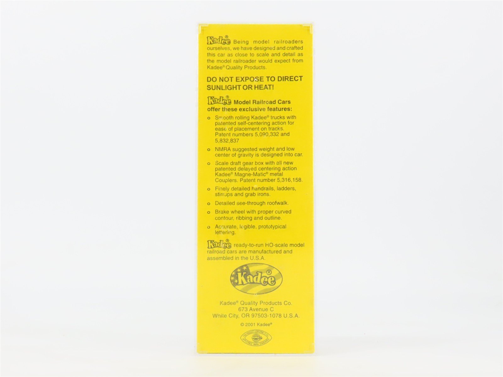 HO Scale Kadee 4036 ATSF Santa Fe 40' Box Car 31343 RTR