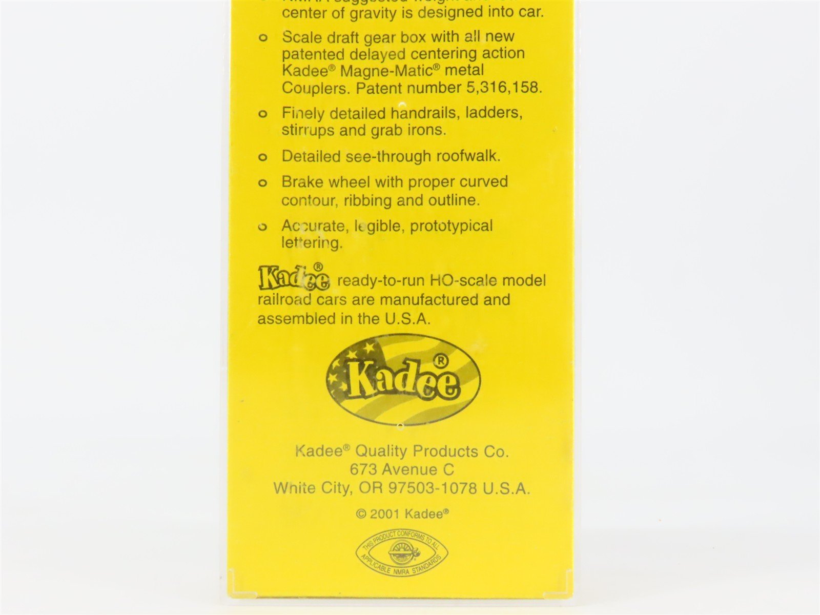 HO Scale Kadee 4036 ATSF Santa Fe 40' Box Car 31343 RTR
