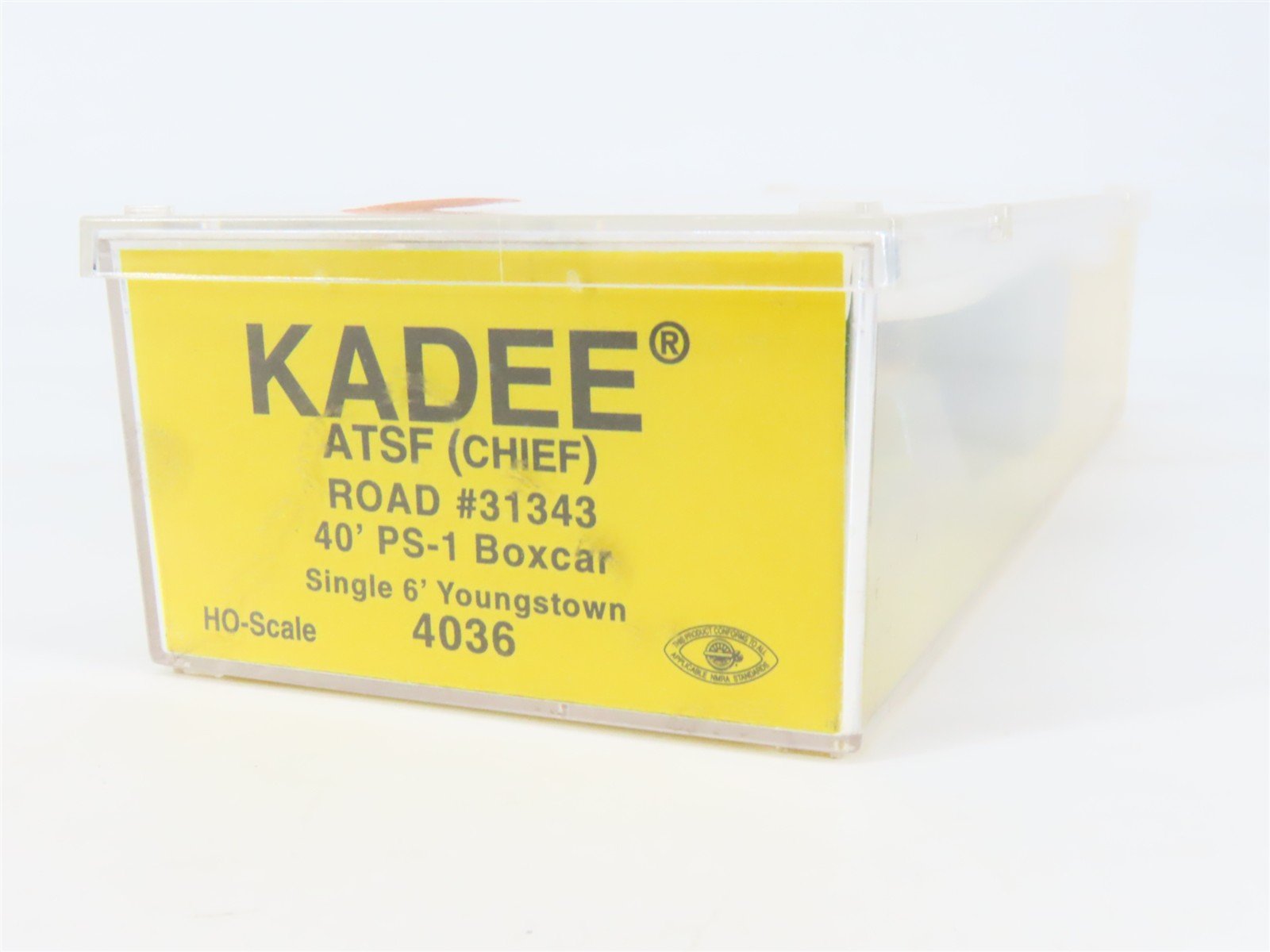 HO Scale Kadee 4036 ATSF Santa Fe 40' Box Car 31343 RTR