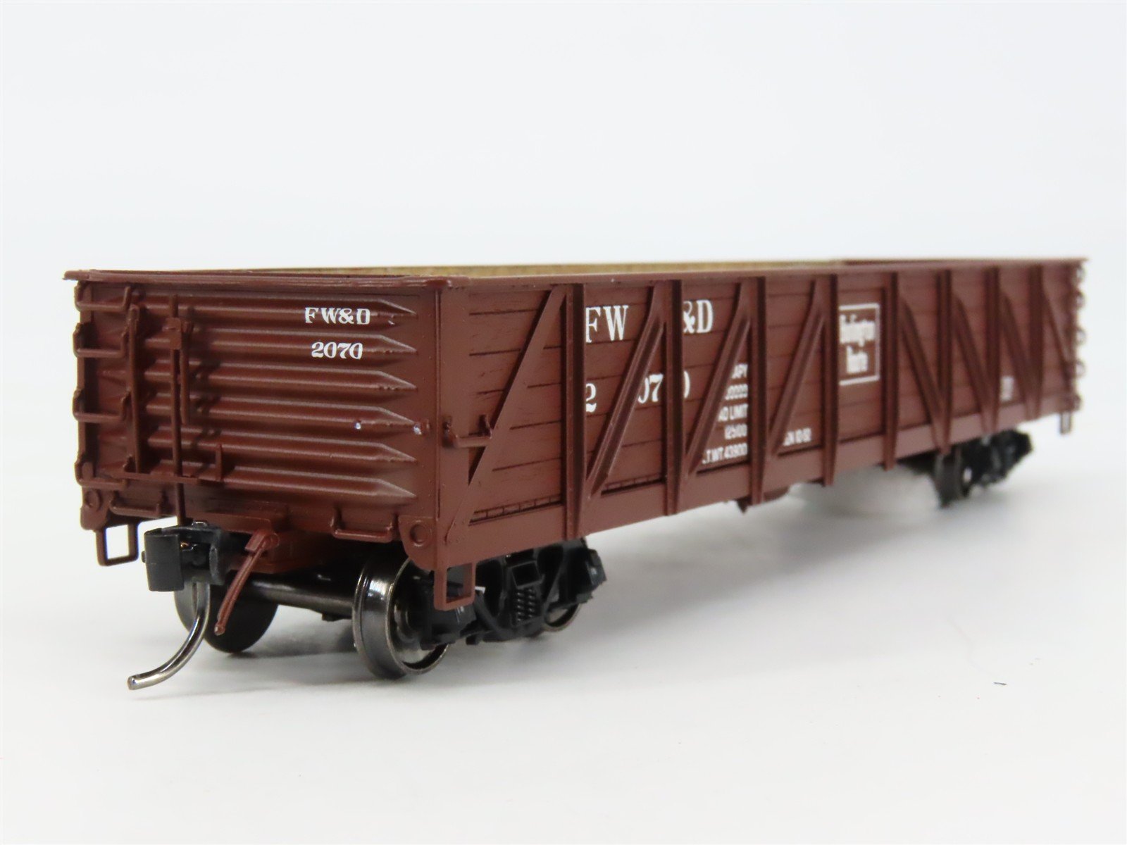 HO Scale InterMountain 46622-03 FW&D Fort Worth & Denver Gondola 2070 RTR