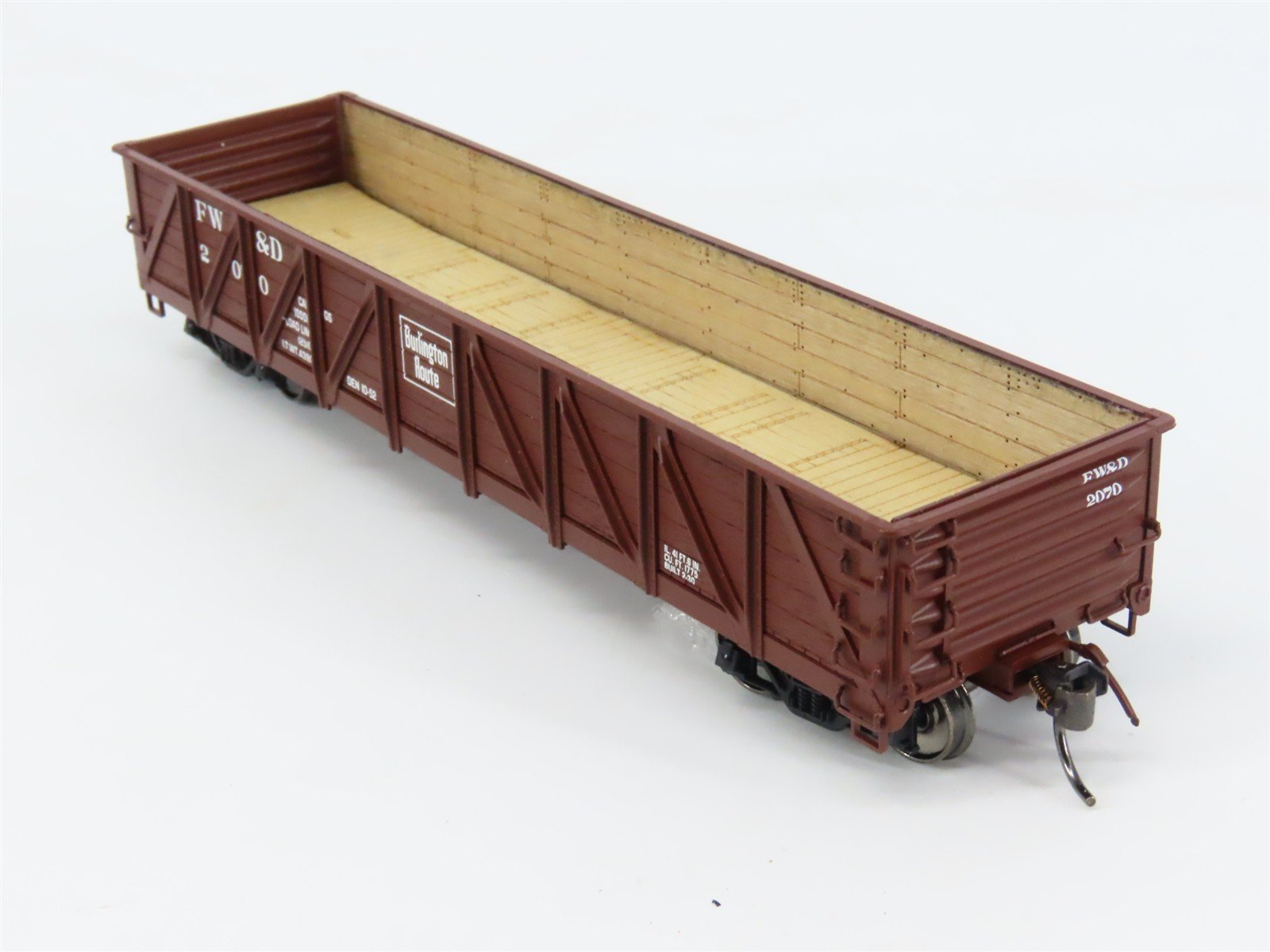 HO Scale InterMountain 46622-03 FW&D Fort Worth & Denver Gondola 2070 RTR