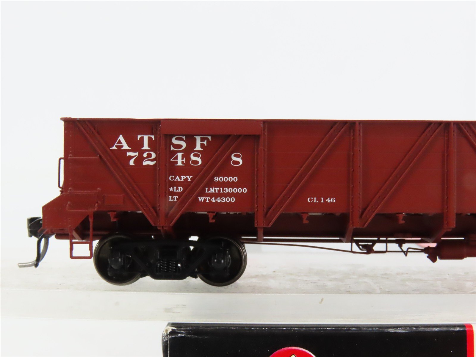 HO Scale InterMountain 47760-09 ATSF Santa Fe 40' Caswell Gondola 72488 RTR