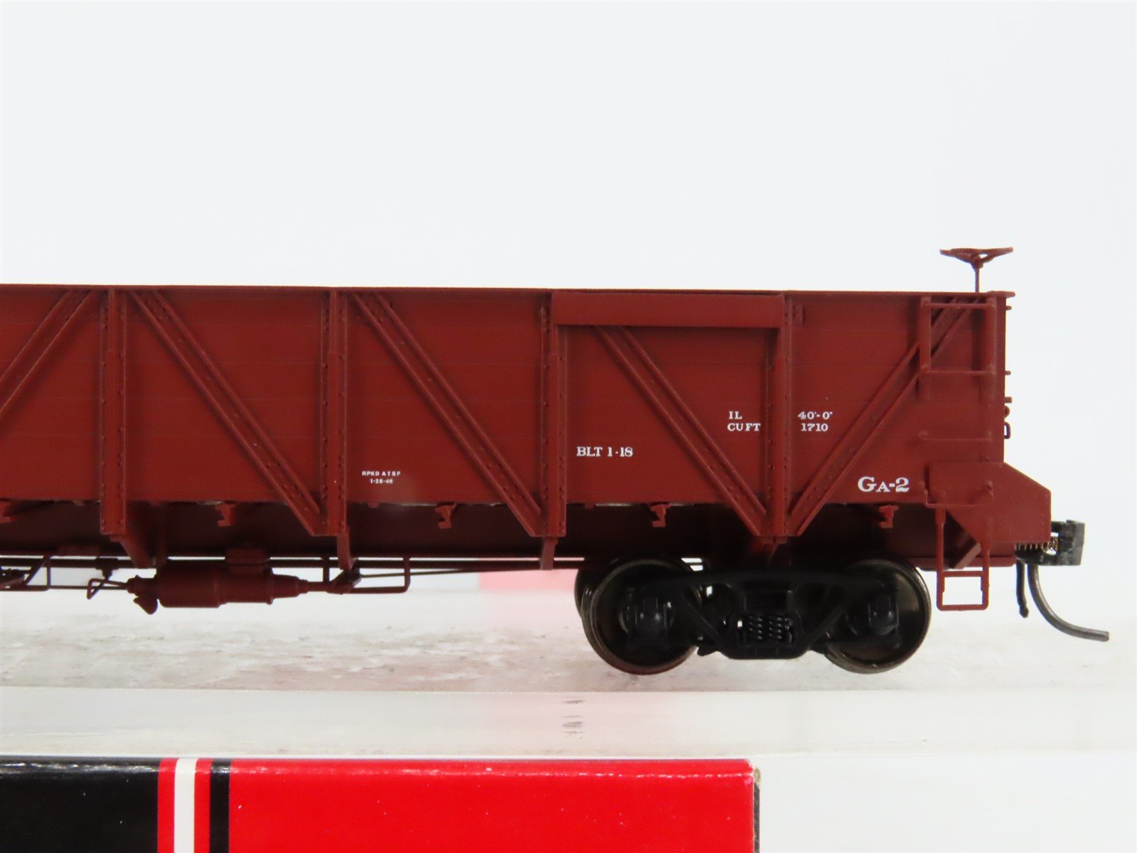 HO Scale InterMountain 47760-09 ATSF Santa Fe 40' Caswell Gondola 72488 RTR