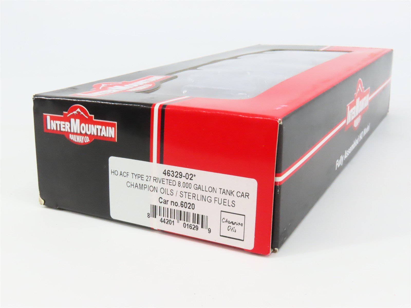 HO Scale InterMountain 46329-02 HJMX Champion Oils / Sterling Fuels Tank Car RTR