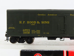 HO Scale InterMountain 48201-08 H. P. Hood & Sons Pfaudler Milk Tank Car RTR