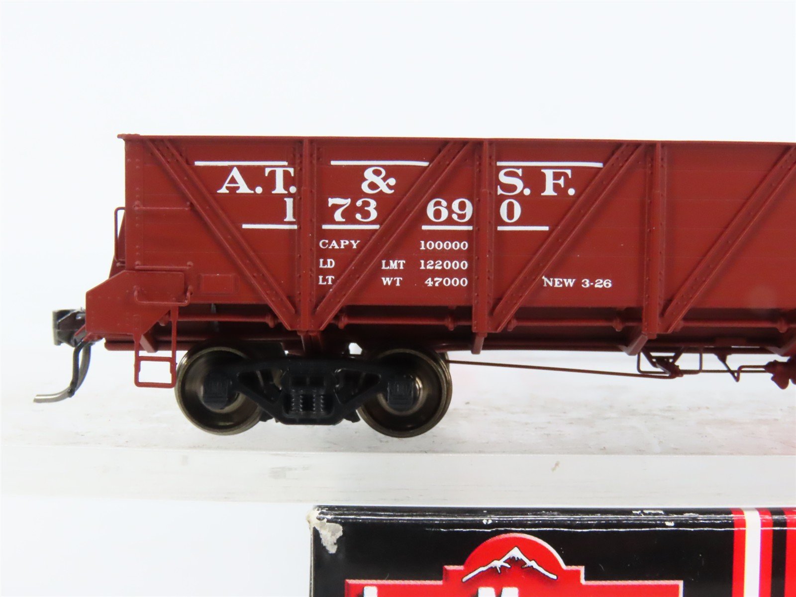 HO Scale InterMountain 47758-06 ATSF Santa Fe 40' Caswell Gondola 173690 RTR