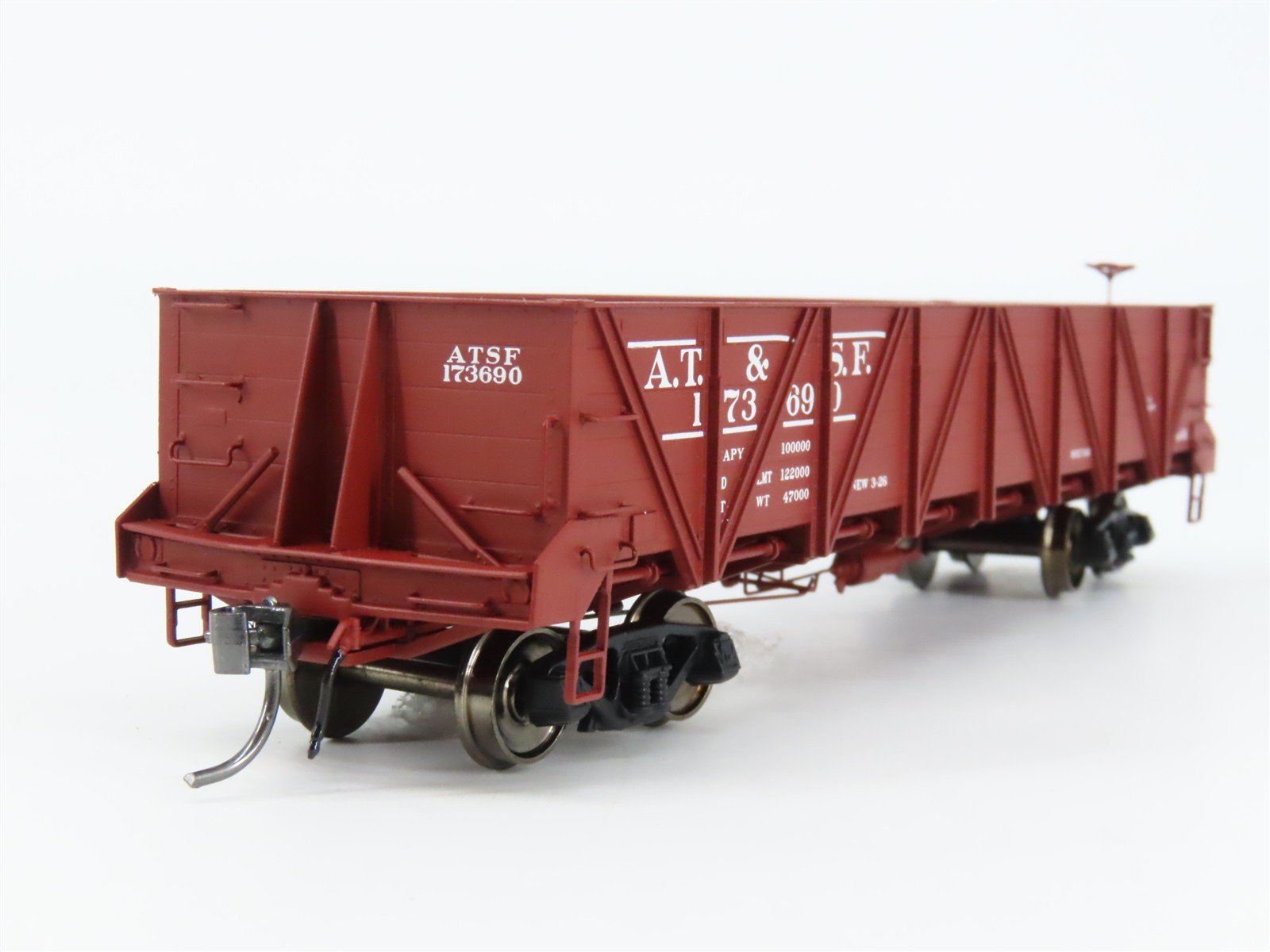 HO Scale InterMountain 47758-06 ATSF Santa Fe 40' Caswell Gondola 173690 RTR