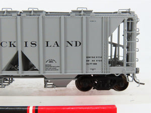 HO Scale InterMountain 48610-07 RI Rock Island 2-Bay Covered Hopper 343 RTR