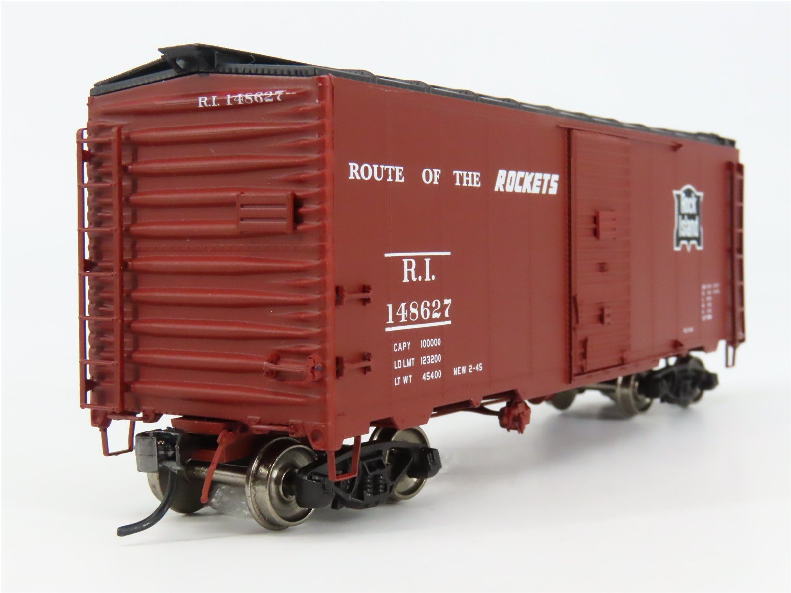 HO Scale InterMountain 45804-15 RI Rock Island 40' Box Car 148627 RTR
