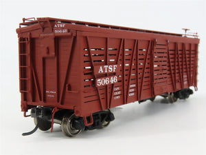 HO Scale InterMountain 47907-04 ATSF Santa Fe 40' Stock/Cattle Car 50646 RTR