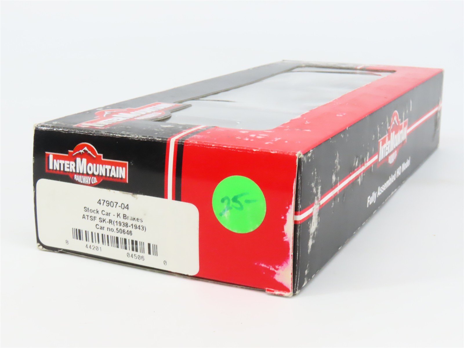HO Scale InterMountain 47907-04 ATSF Santa Fe 40' Stock/Cattle Car 50646 RTR