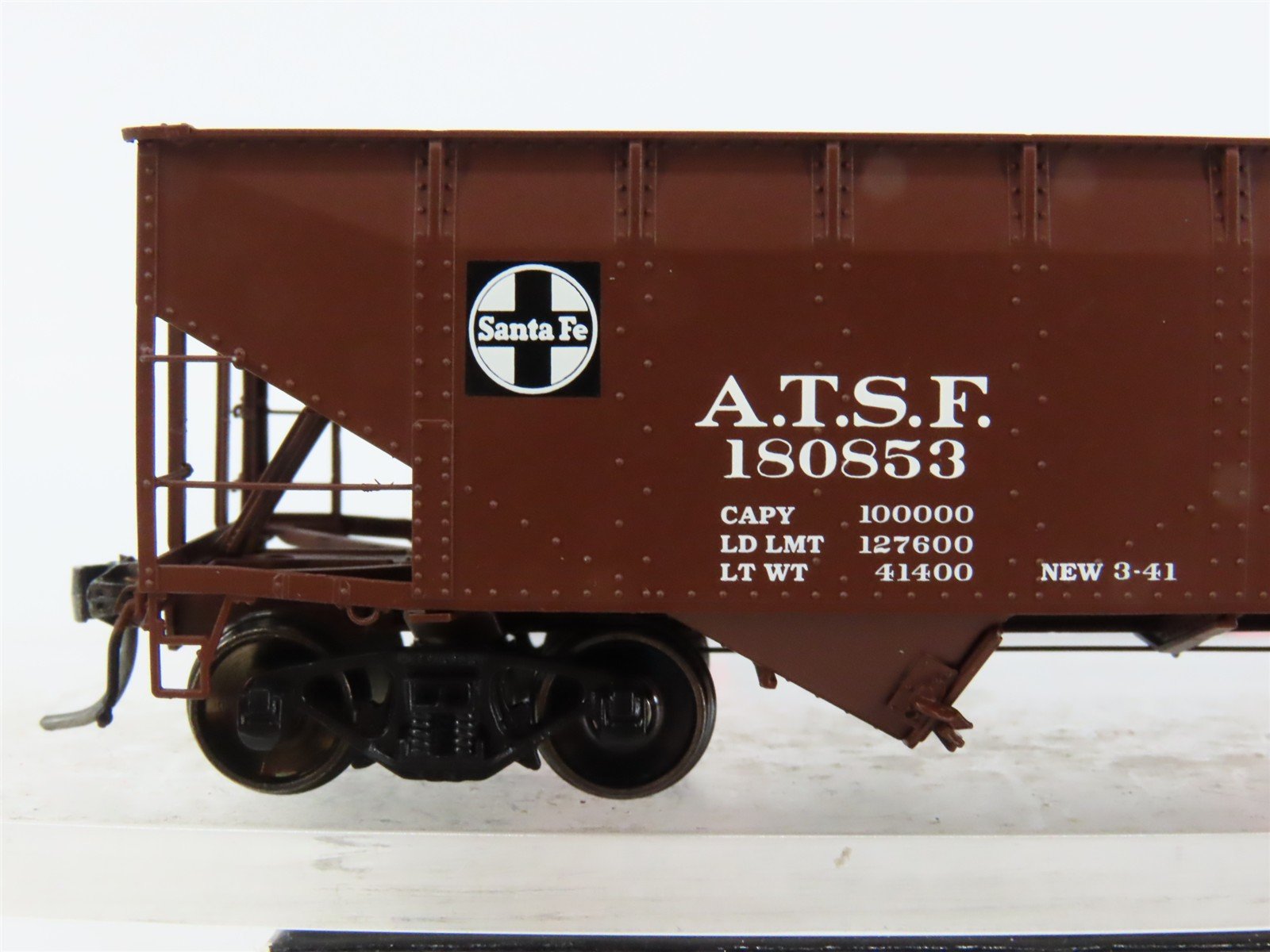 HO Scale InterMountain 47150-02 ATSF Santa Fe 2-Bay Open Top Hopper 180853 RTR