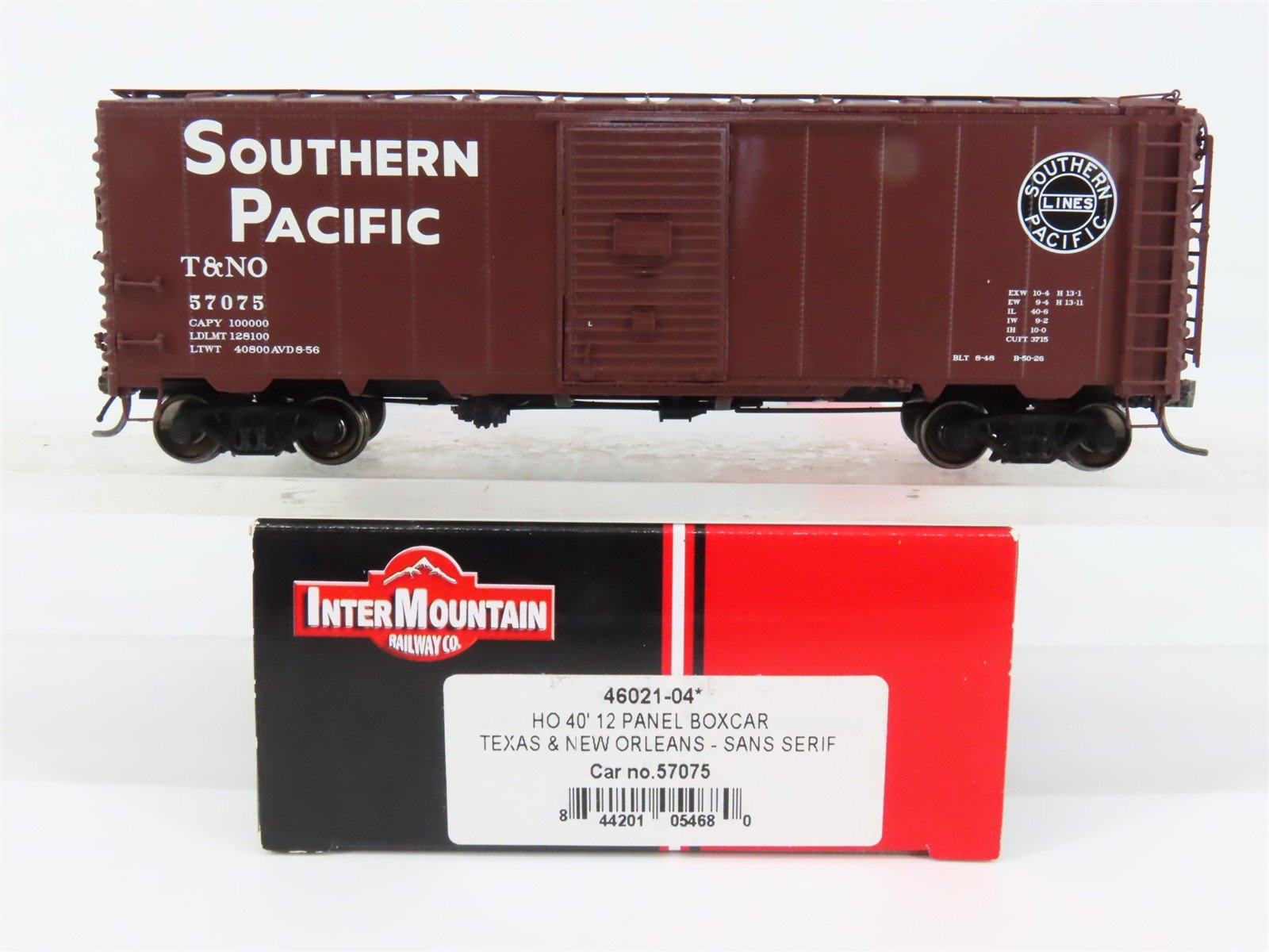 HO Scale InterMountain 46021-04 SP Southern Pacific 40' Box Car 57075 RTR