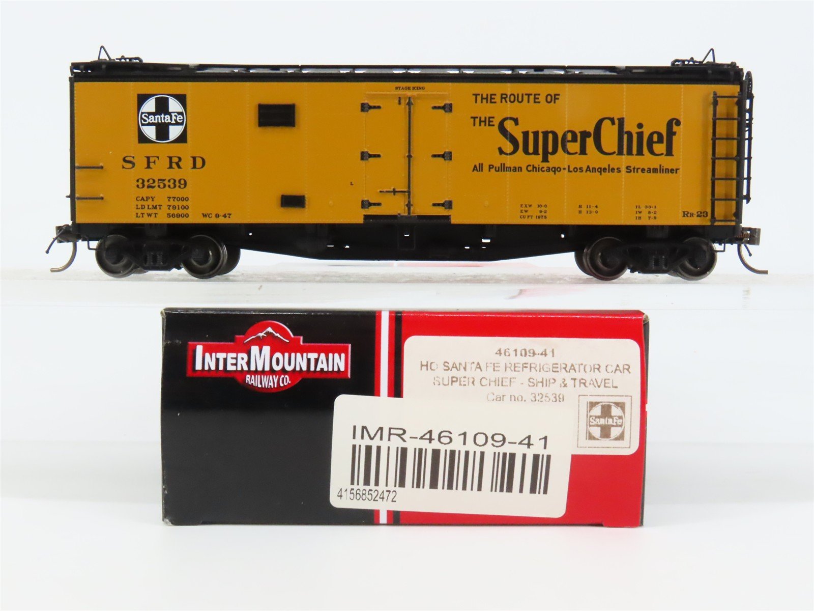 HO Scale InterMountain 46109-41 SFRD Santa Fe Reefer 32539 RTR