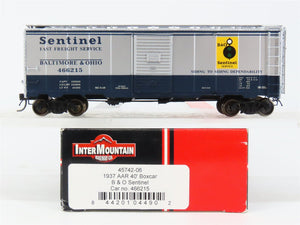 HO Scale InterMountain 45742-06 BO Baltimore & Ohio 40' Box Car 466215 RTR