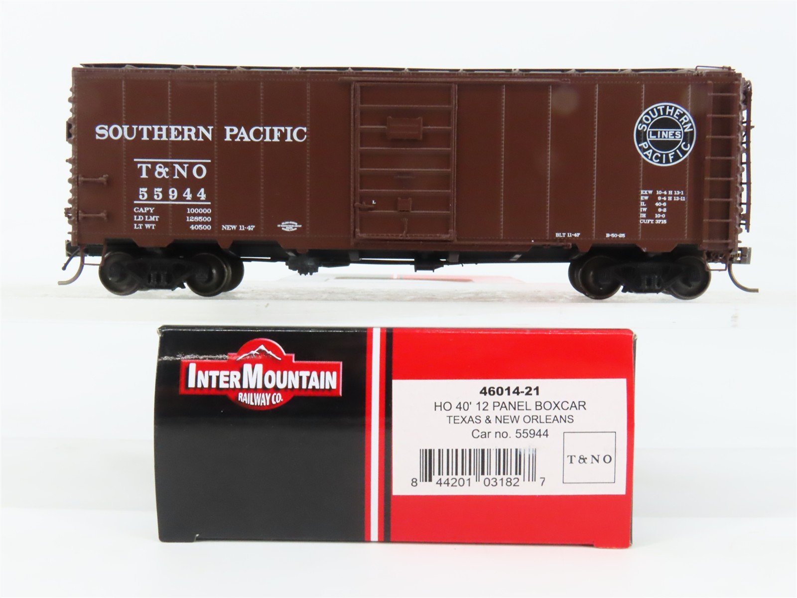 HO Scale InterMountain 46014-21 SP Southern Pacific 40' Box Car 55944 RTR