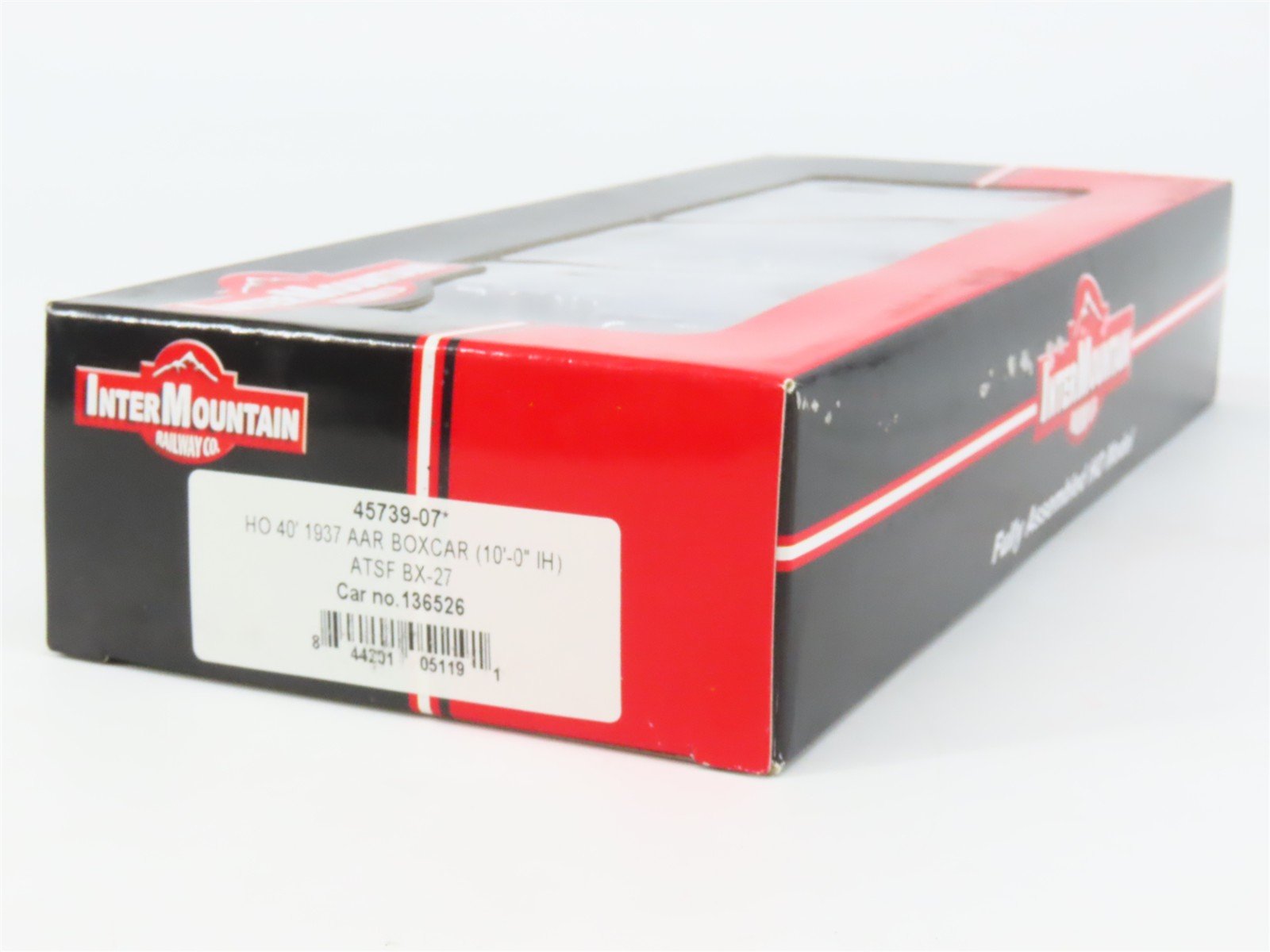 HO Scale InterMountain 45739-07 ATSF Santa Fe 40' 1937 AAR Box Car 136526 RTR