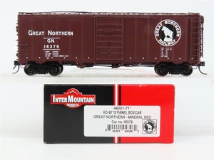 HO Scale InterMountain 46001-71 GN Great Northern 40' Box Car 18376 RTR