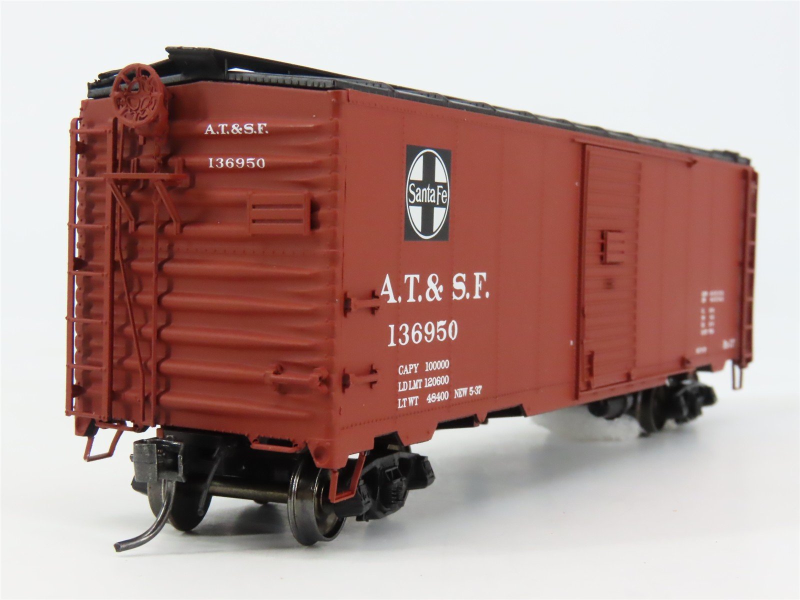 HO Scale InterMountain 45739-09 ATSF Santa Fe 40' Box Car 136950 RTR