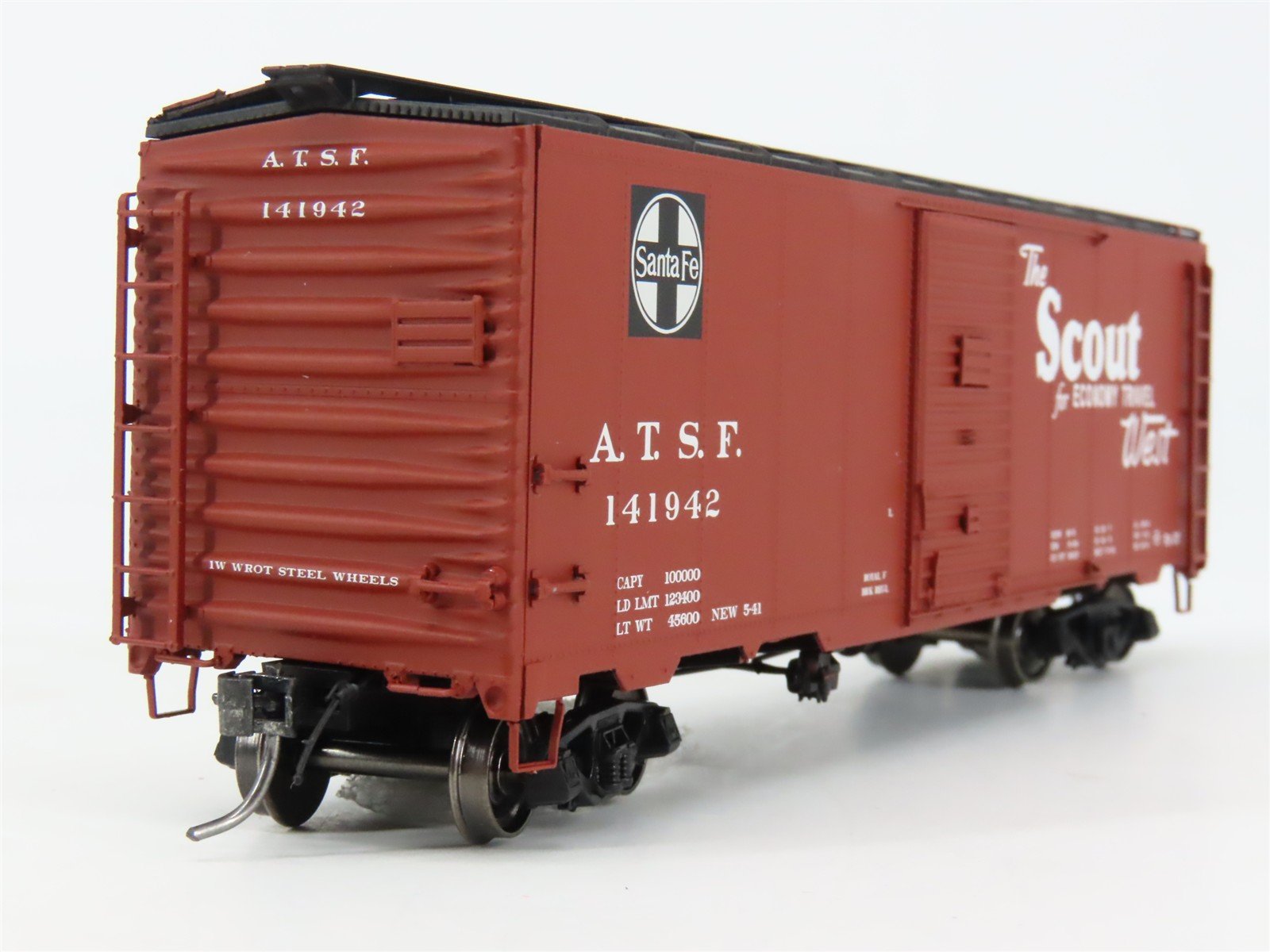 HO Scale InterMountain 45831-04 ATSF Santa Fe 40' Box Car 141942 RTR