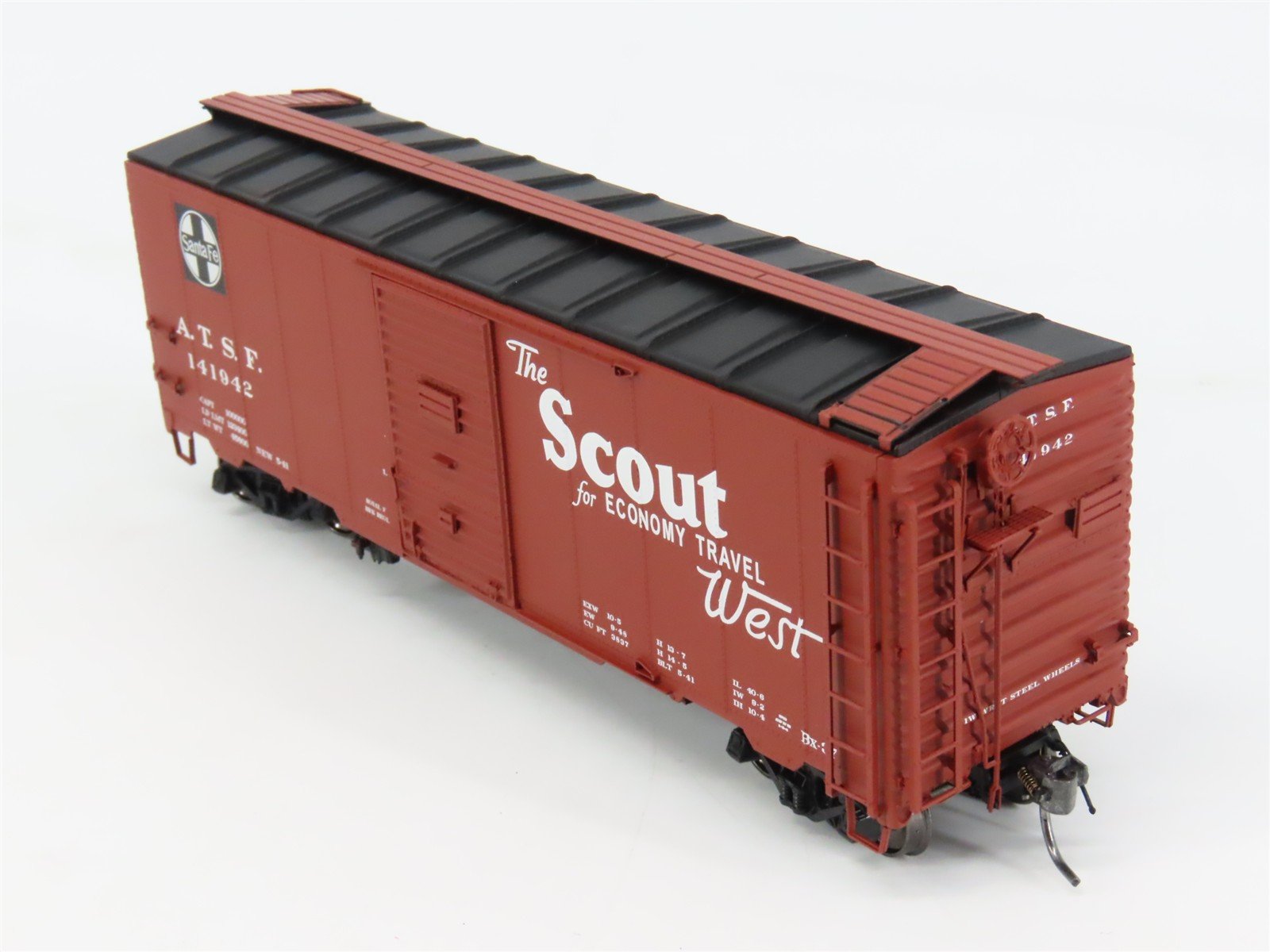HO Scale InterMountain 45831-04 ATSF Santa Fe 40' Box Car 141942 RTR