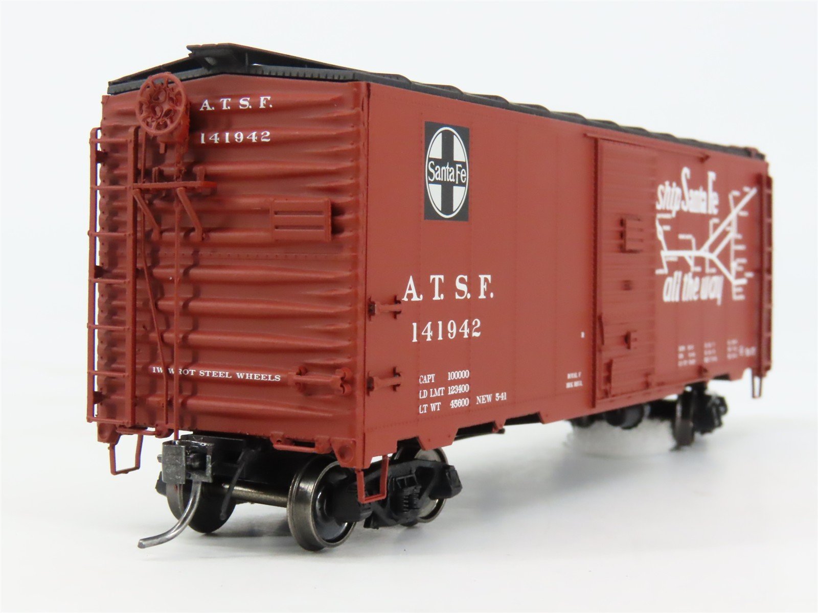 HO Scale InterMountain 45831-04 ATSF Santa Fe 40' Box Car 141942 RTR