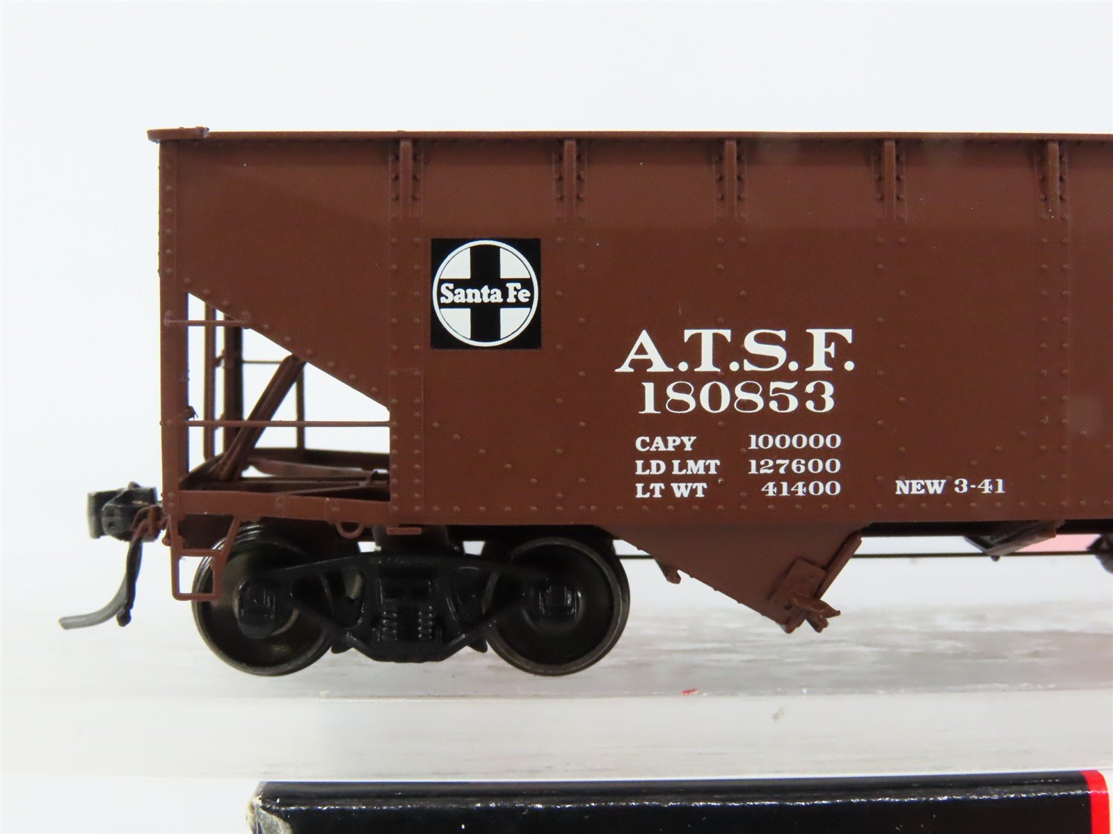 HO Scale InterMountain 47150-02 ATSF Santa Fe 2-Bay Open Top Hopper 180853 RTR