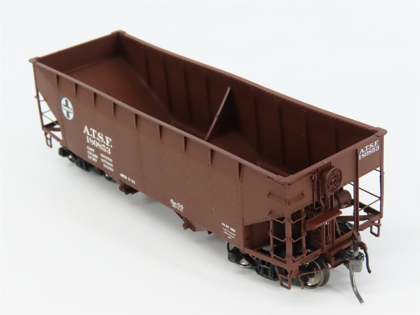 HO Scale InterMountain 47150-02 ATSF Santa Fe 2-Bay Open Top Hopper 180853 RTR