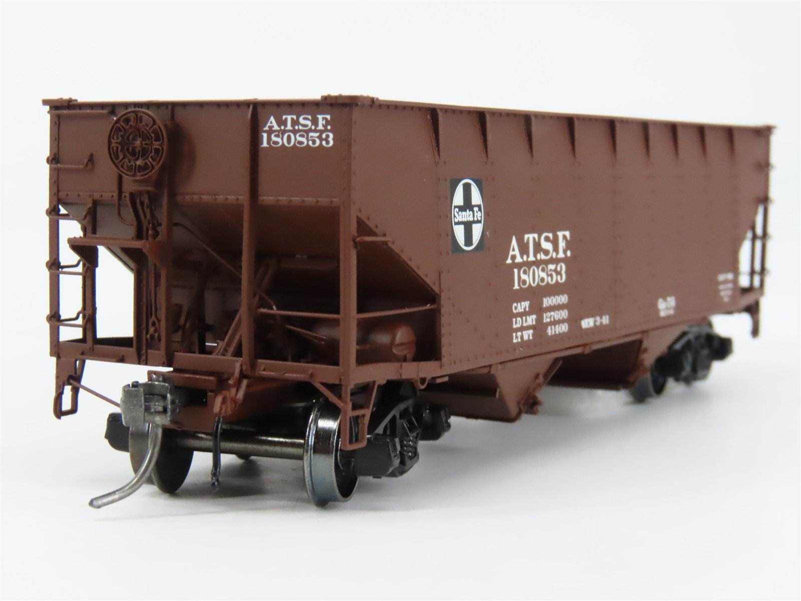 HO Scale InterMountain 47150-02 ATSF Santa Fe 2-Bay Open Top Hopper 180853 RTR