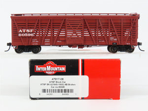 HO Scale InterMountain 47917-08 ATSF Santa Fe 40' Stock/Cattle Car 60596 RTR