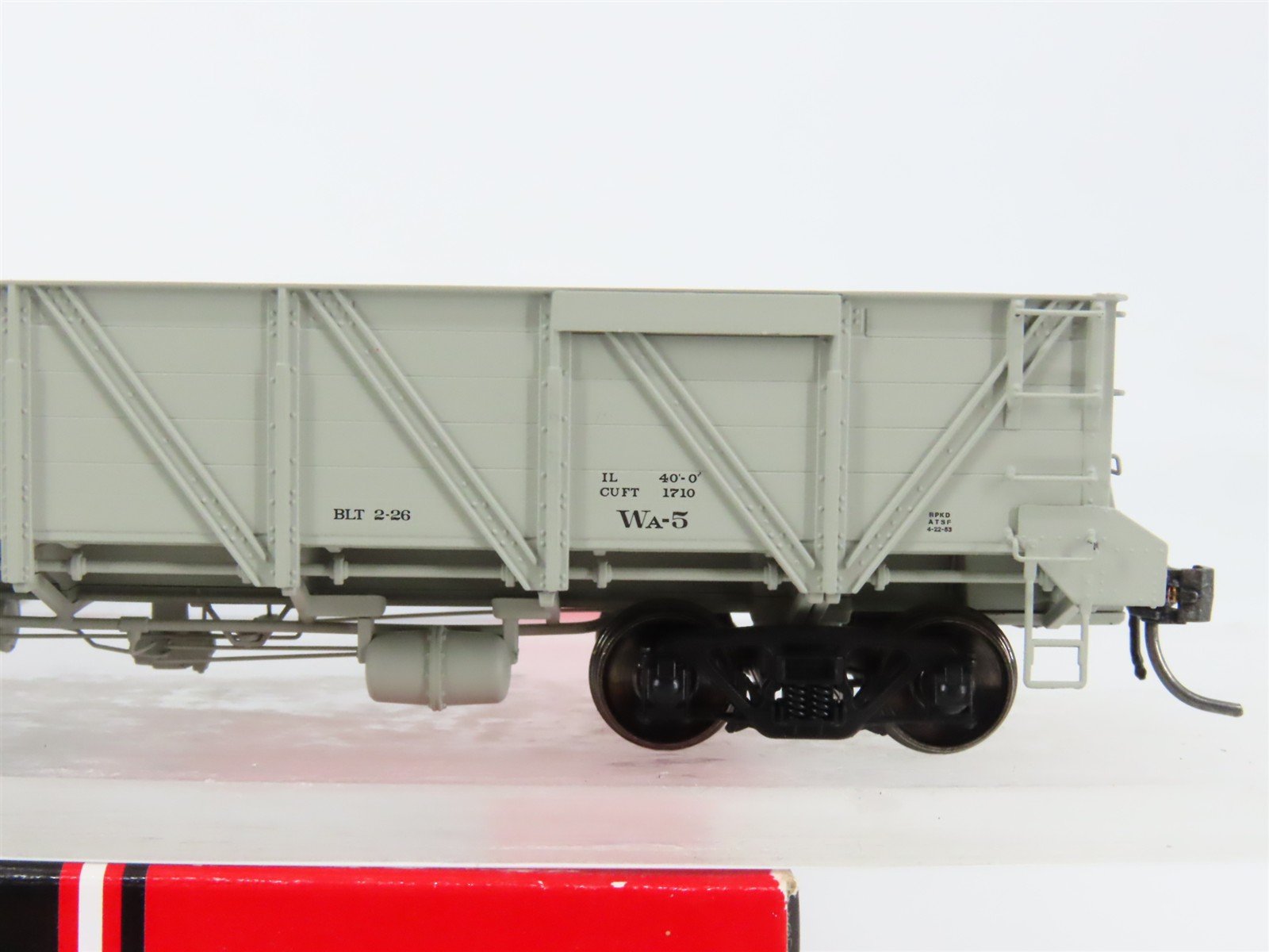 HO Scale InterMountain 47761-05 ATSF Santa Fe 40' Caswell Gondola 191351 RTR