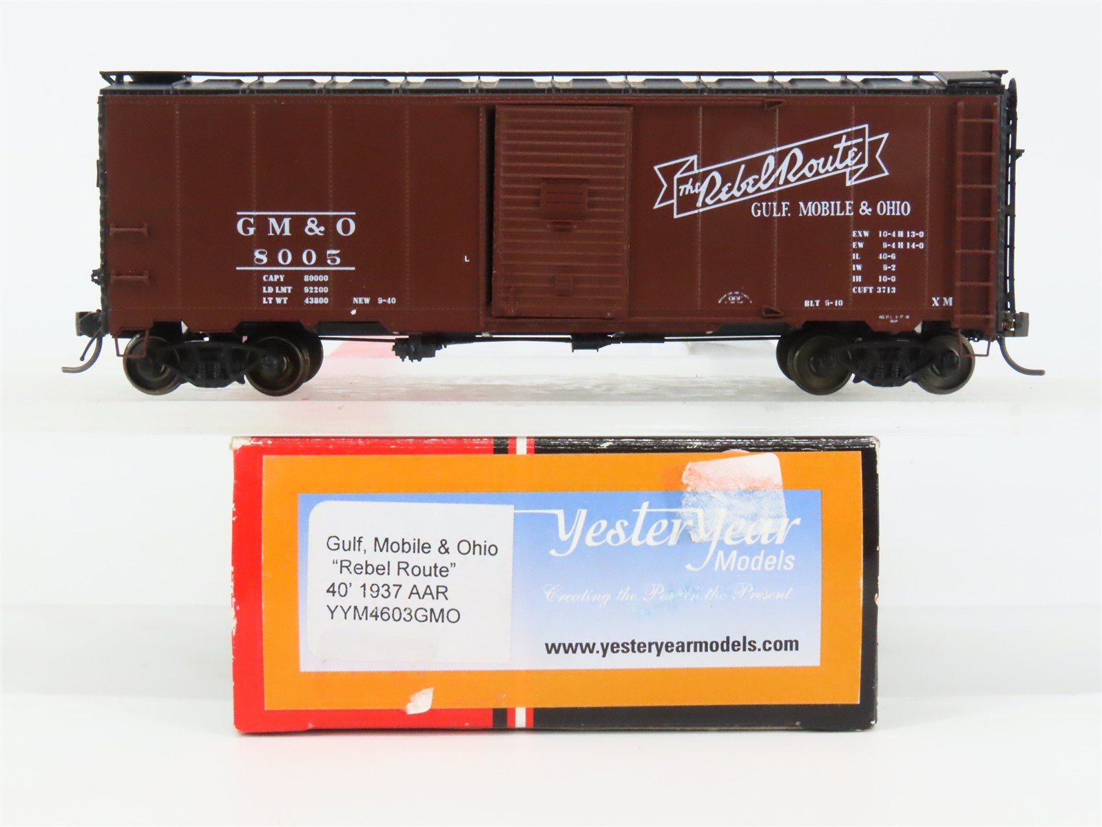 HO Scale InterMountain YYM4603GMO Gulf, Mobile & Ohio 40' 1937 AAR Box Car RTR