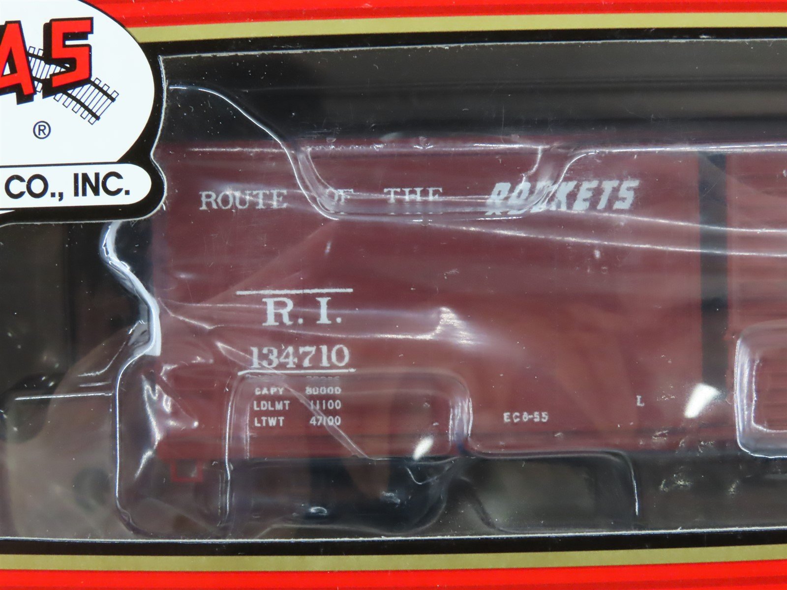 HO Scale Atlas 6422-1 RI Rock Island Box Car 134710 RTR