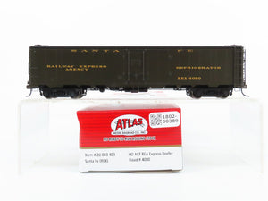 HO Scale Atlas 20003403 REX Santa Fe Express Reefer 4080 RTR