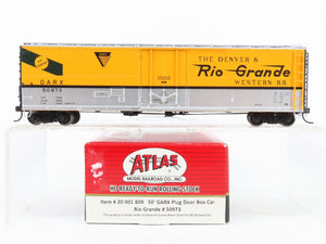 HO Scale Atlas 20001809 GARX Rio Grande 50' Box Car 50973 RTR