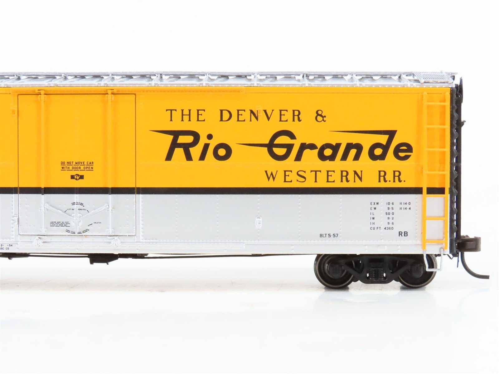 HO Scale Atlas 20001809 GARX Rio Grande 50' Box Car 50973 RTR