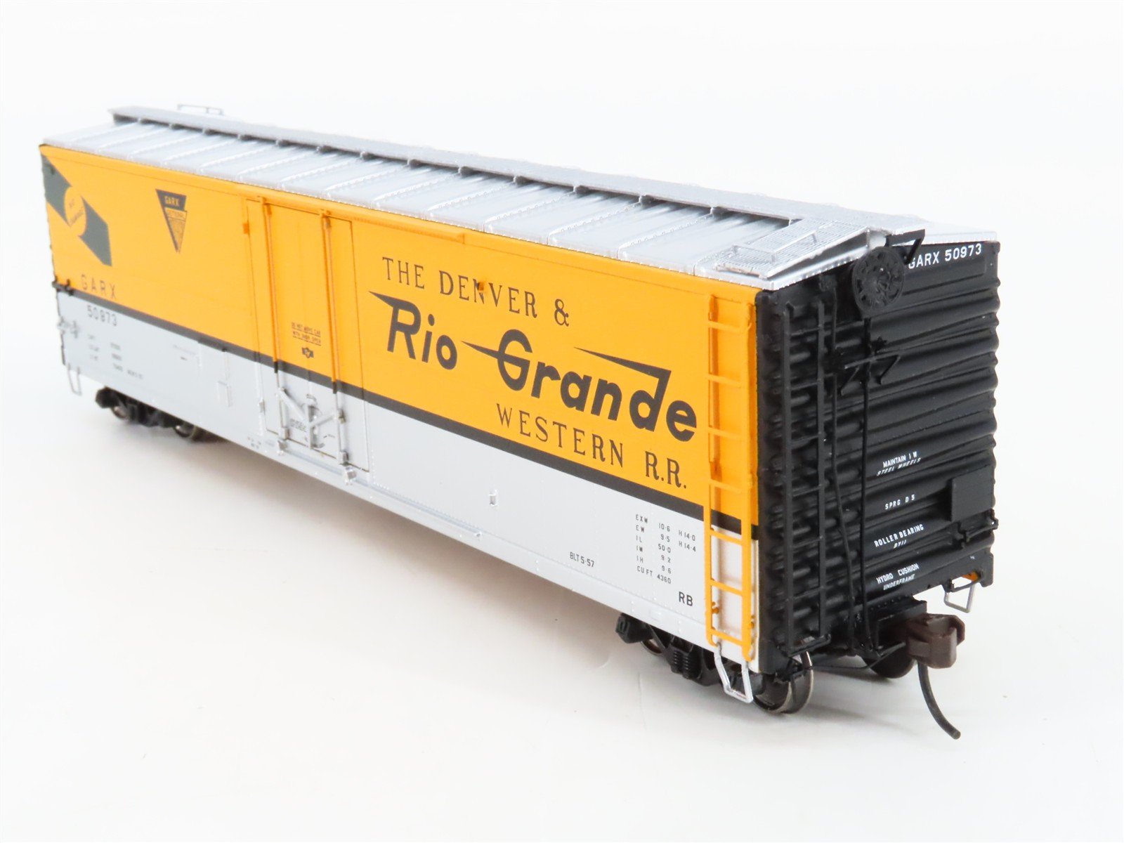 HO Scale Atlas 20001809 GARX Rio Grande 50' Box Car 50973 RTR
