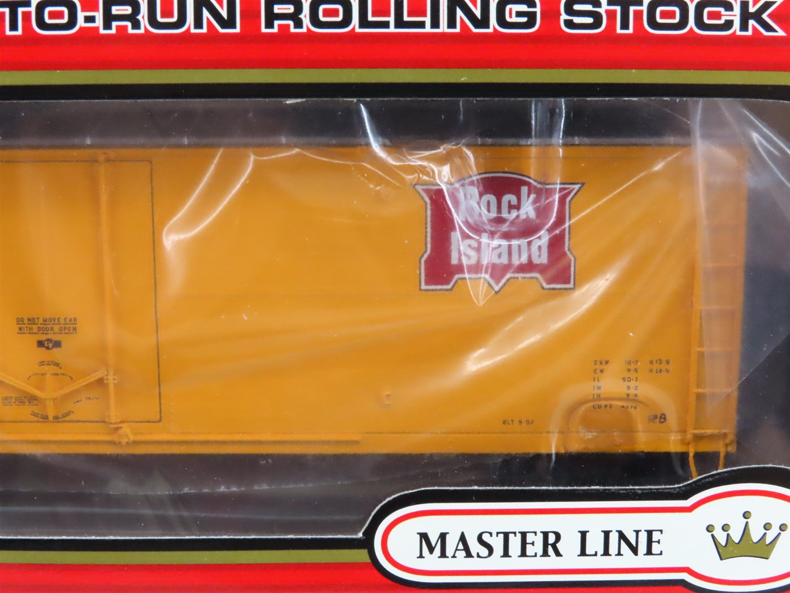 HO Scale Atlas 20001814 GARX Rock Island 50' Plug Door Box Car 51111 RTR