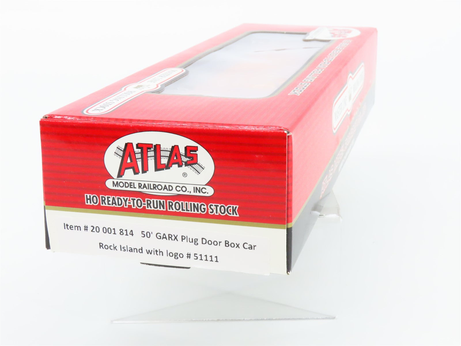 HO Scale Atlas 20001814 GARX Rock Island 50' Plug Door Box Car 51111 RTR