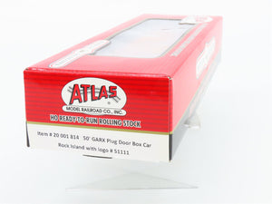 HO Scale Atlas 20001814 GARX Rock Island 50' Plug Door Box Car 51111 RTR