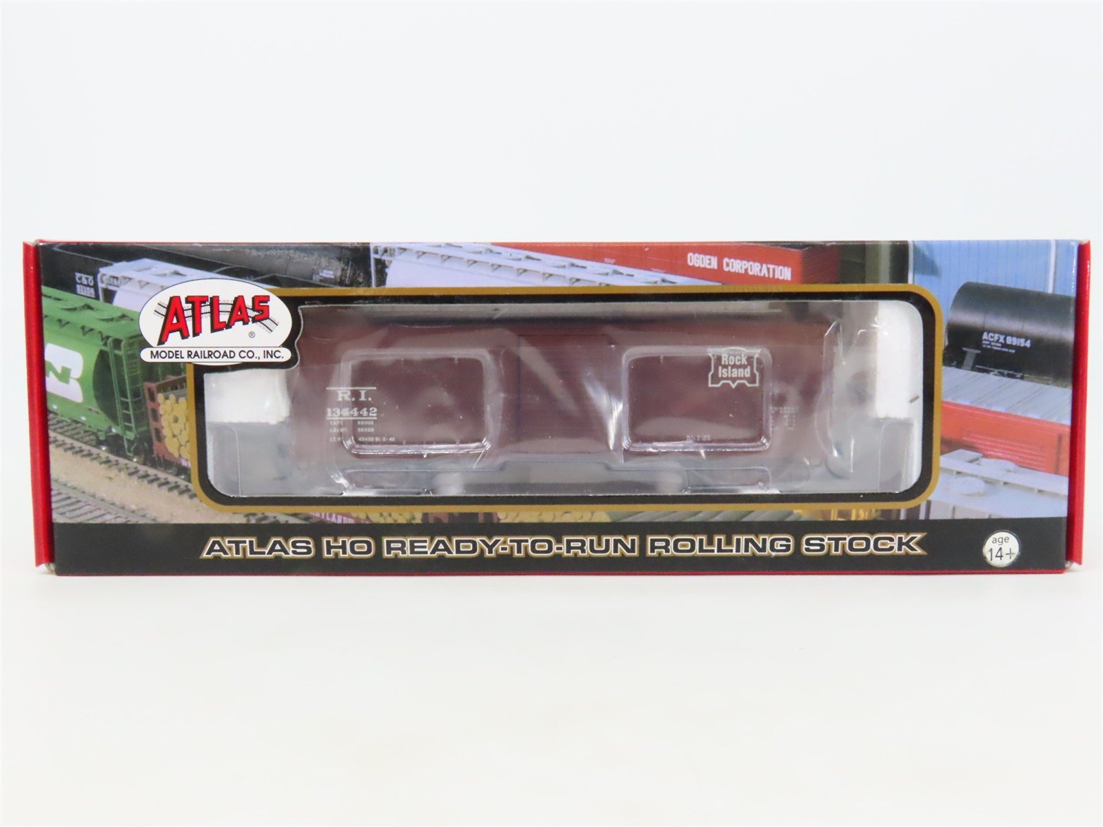 HO Scale Atlas 6412-1 RI Rock Island USRA Steel Rebuilt Box Car 134442 RTR