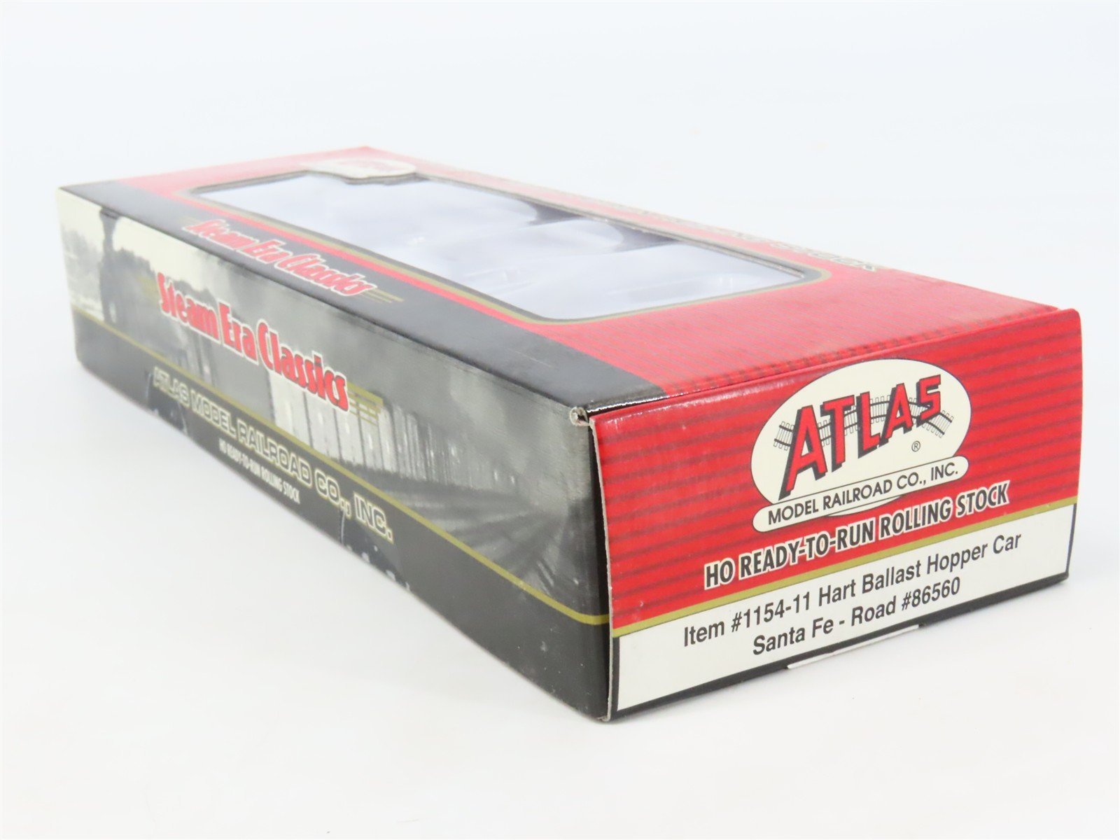 HO Scale Atlas 1154-11 ATSF Santa Fe Hart Ballast Hopper Car 86560 RTR