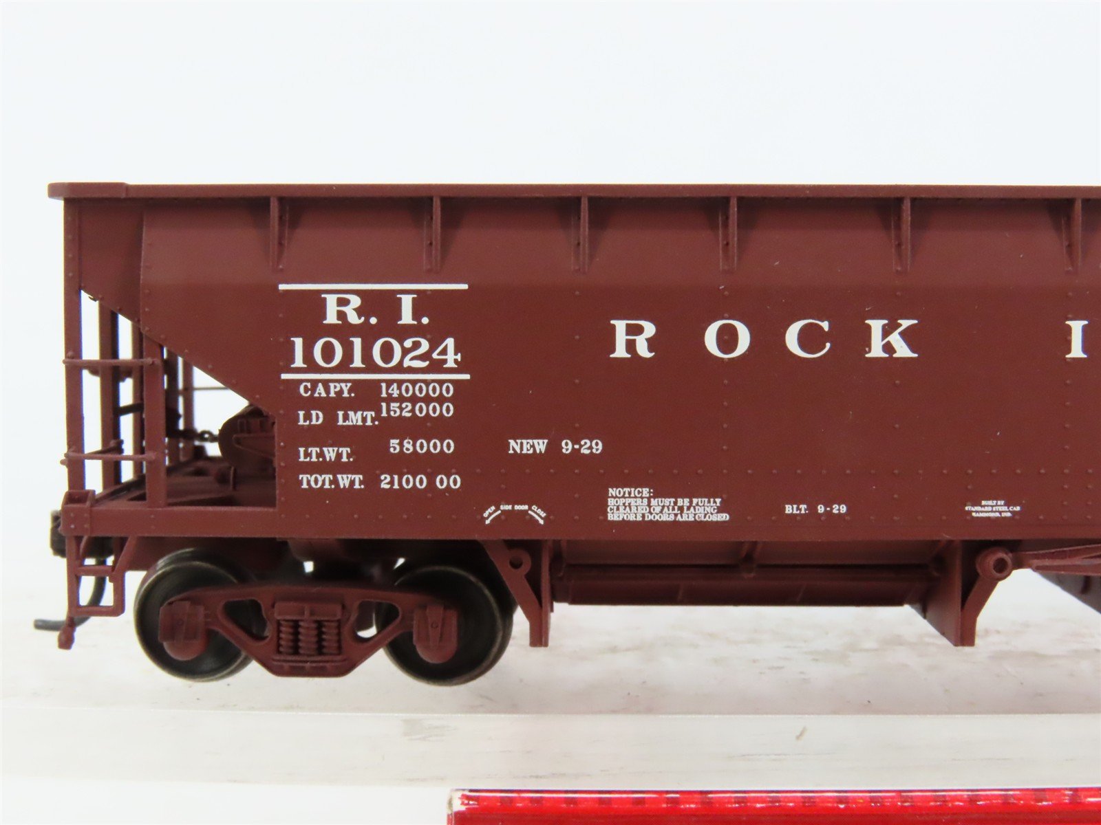 HO Scale Atlas 20002829 RI Rock Island Hopper 101024 RTR