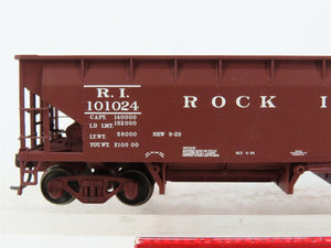 HO Scale Atlas 20002829 RI Rock Island Hopper 101024 RTR